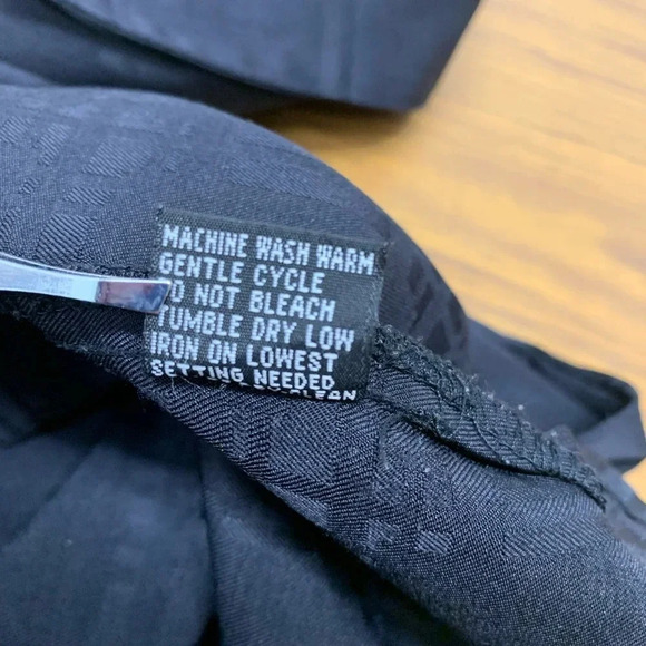 Mens Black Shirt L/36 Vanetti Button Front H47 - Picture 9 of 9